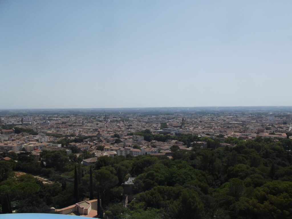Vue de Nîmes depuis la Tour Magne