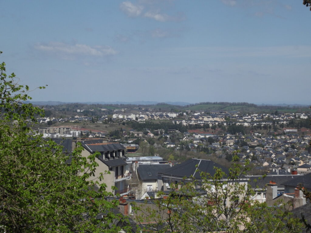 Les quartiers nord-ouest depuis les hauteurs.