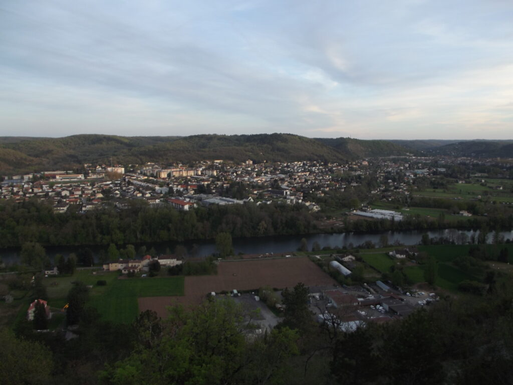 Vue sur le Lot et Cahors